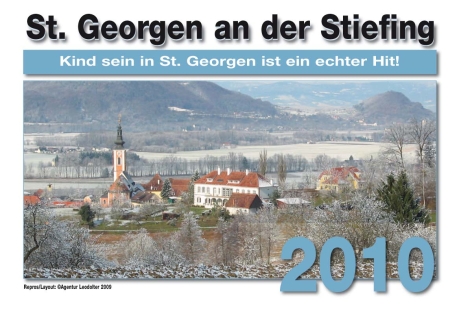 Kalender Gemeinde St. Georgen 2010 Vorderseite - Gestaltung PR + Marketing Agentur Leodolter