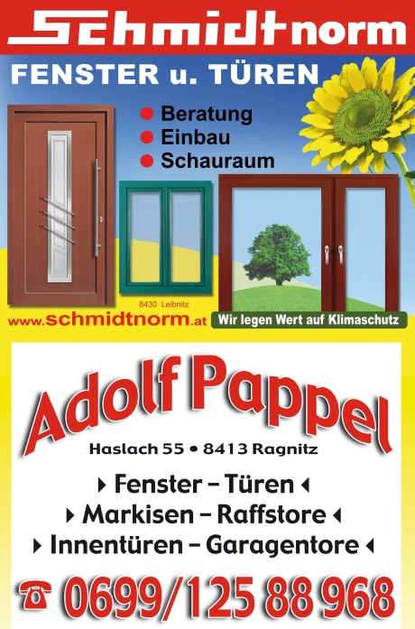 Plakat Bautafel Pappel und Schmidt norm - Gestaltung PR + Marketing Agentur Leodolter