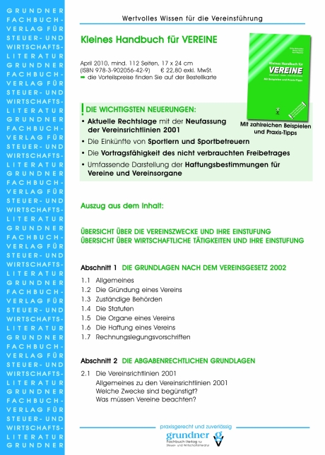 Katalog Fachbuchverlag Grundner Seite 2 - Gestaltung PR + Marketing Agentur Leodolter