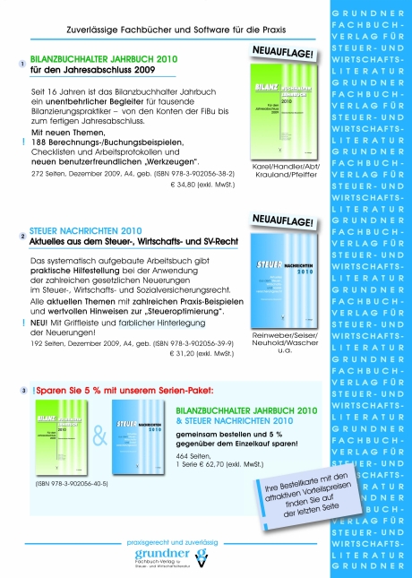 Katalog Fachbuchverlag Grundner Seite 5 - Gestaltung PR + Marketing Agentur Leodolter